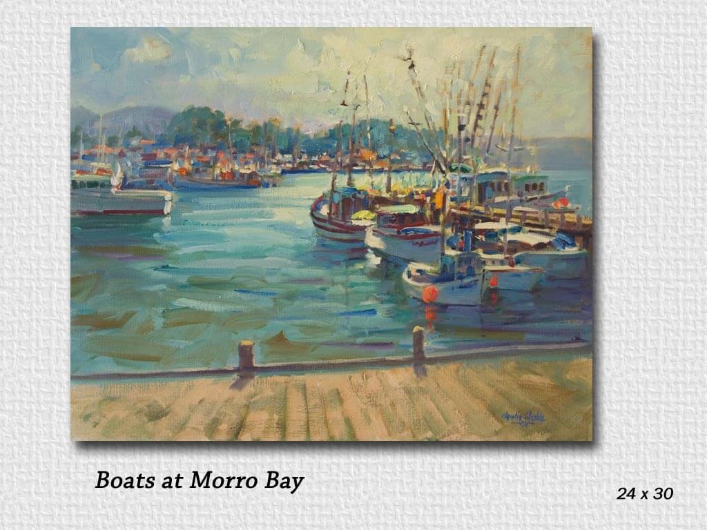 boats at morro bay
